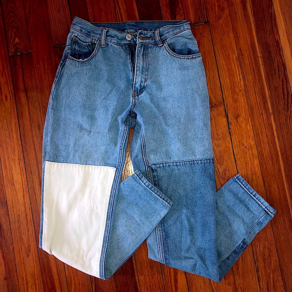 Brandy Melville Color-block Jeans